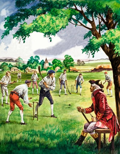 Frühes Cricketspiel von Peter Jackson